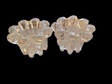 Candle Holders Double Sided Heavy Glass