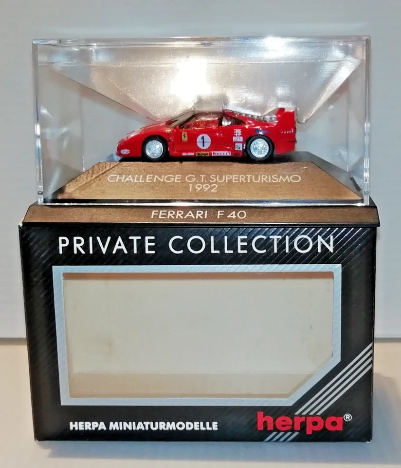 Herpa 1:87 H0 Ferrari F40 #1 Challenge G.T. Superturismo 1992 OVP 180542 - Bild 3 von 4