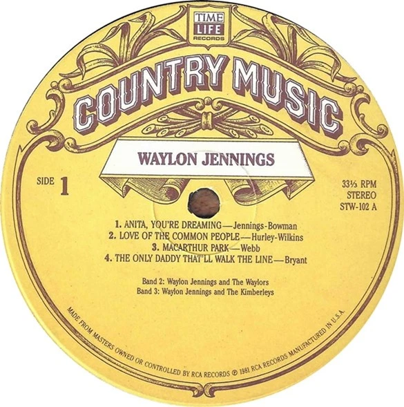 Waylon Jennings - Country Music (LP, Comp, Bar) (Mint (M)) - 3760959826 - Image 3 of 4