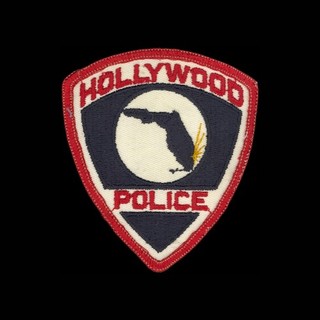 RARE Vintage Hollywood FL Florida POLICE PATCH Cheesecloth