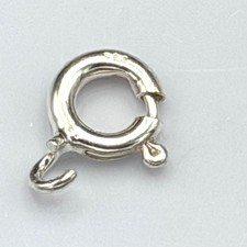 Juego De 2 Anillos De Resorte De Plata De Ley 925 | Cierres Redondos Para Joyería DIY Y Llaveros | 2 Tamaños En Caja Regalo