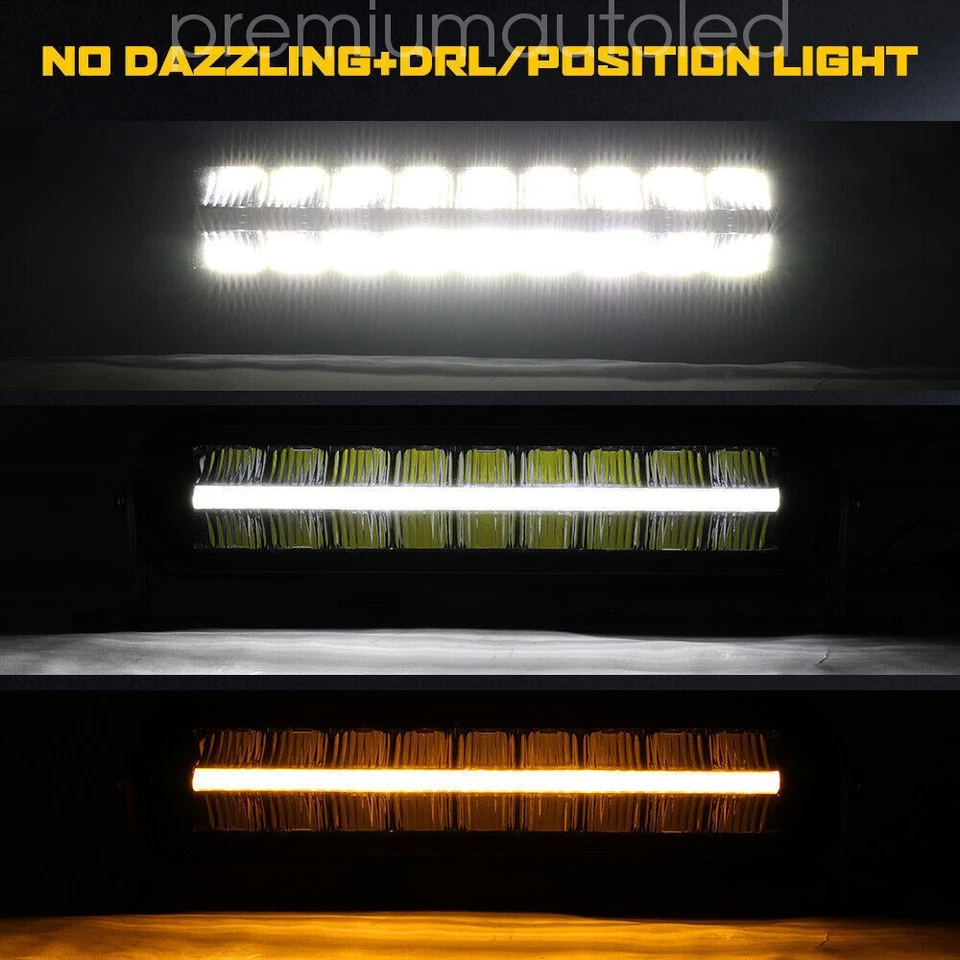 Hella Black Magic Night Blazer 22 32 42 52" LED Double light bar Driving Offroad - Image 3 of 4