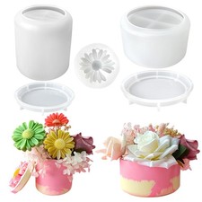 Large Jar Silicone Molds for Epoxy Resin - 2 Pcs Candle Jar Resin Molds with ...