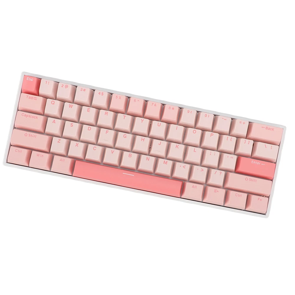 61-Key RGB Mechanical Keyboard with Blue Switches USB-C Wired for Gaming PC Mac