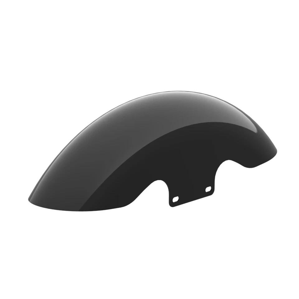 Guardabarros delantero corto Vivid Black Holeshot Performance 19" para Harley Touring 09+ Foto 3 de 4