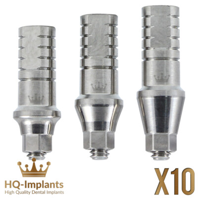Q10 Straight Abutment Standard With Shoulder Medical Dental Conical RP