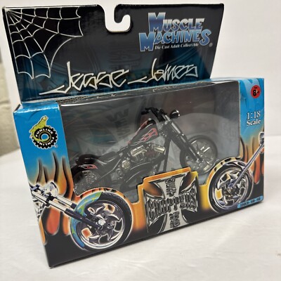 2003 JESSE JAMES STURGIS  MUSCLE MACHINES DIE CAST CHERRY 1:18 SCALE JJ03-18-16