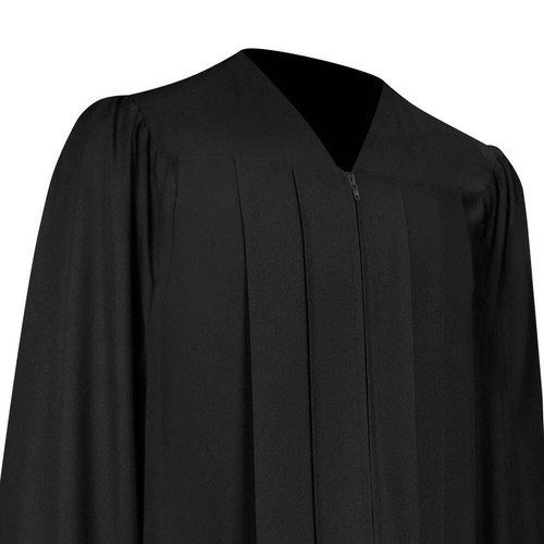 Vestido y gorra de graduación negro mate Endea Graduation - Imagen 4 de 24
