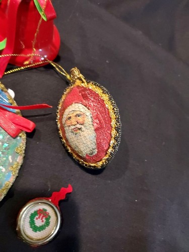 Mixed Lot 8 Vintage Christmas Ornaments Handmade & More - Picture 7 of 10