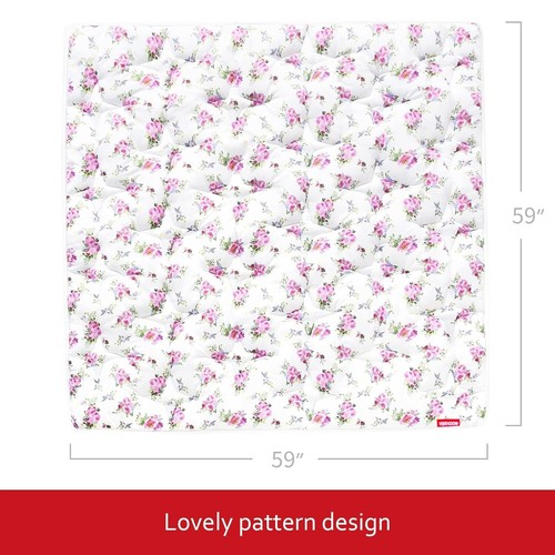 Baby Playpen Mat Crawling Mat Non-Slip Cushioned Baby Playmat Floor Mat 59"X59" - Picture 3 of 6