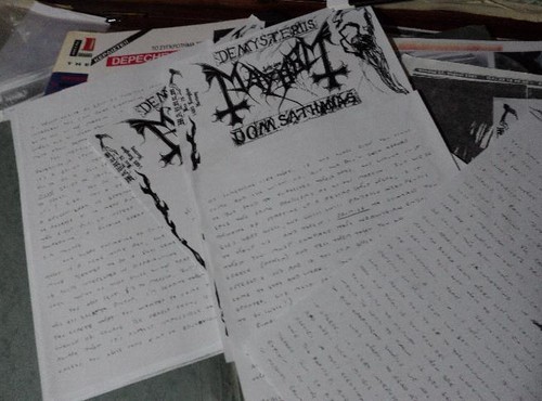 EMPEROR 12" CLEAR Wrath of the Tyrant= MAYEHM Letter gift NORWAY BLACK - Picture 3 of 4