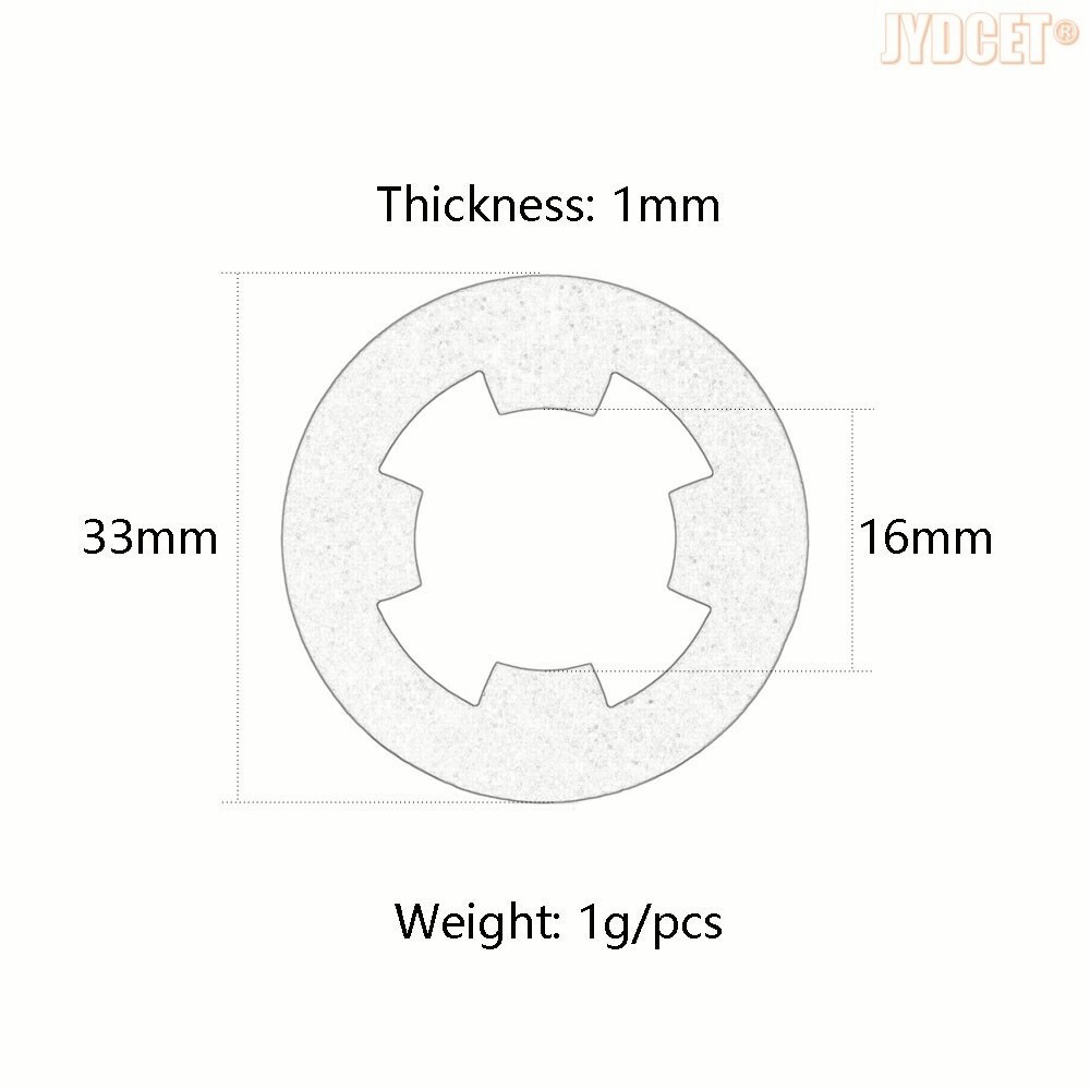 CrazyRacer Slipper Clutch Pad, 1 Mm Dick – Ersatzteil Für HPI Savage / MT 2 / Rush 72131