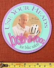 Vintage Rare Old Bob Uecker Milwaukee Brewers  1990s Safety Basebal Sticker New