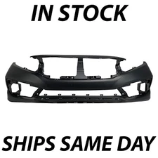NEW Primered - Front Bumper Cover Fascia for 2019-2021 Honda Civic Sedan/Coupe