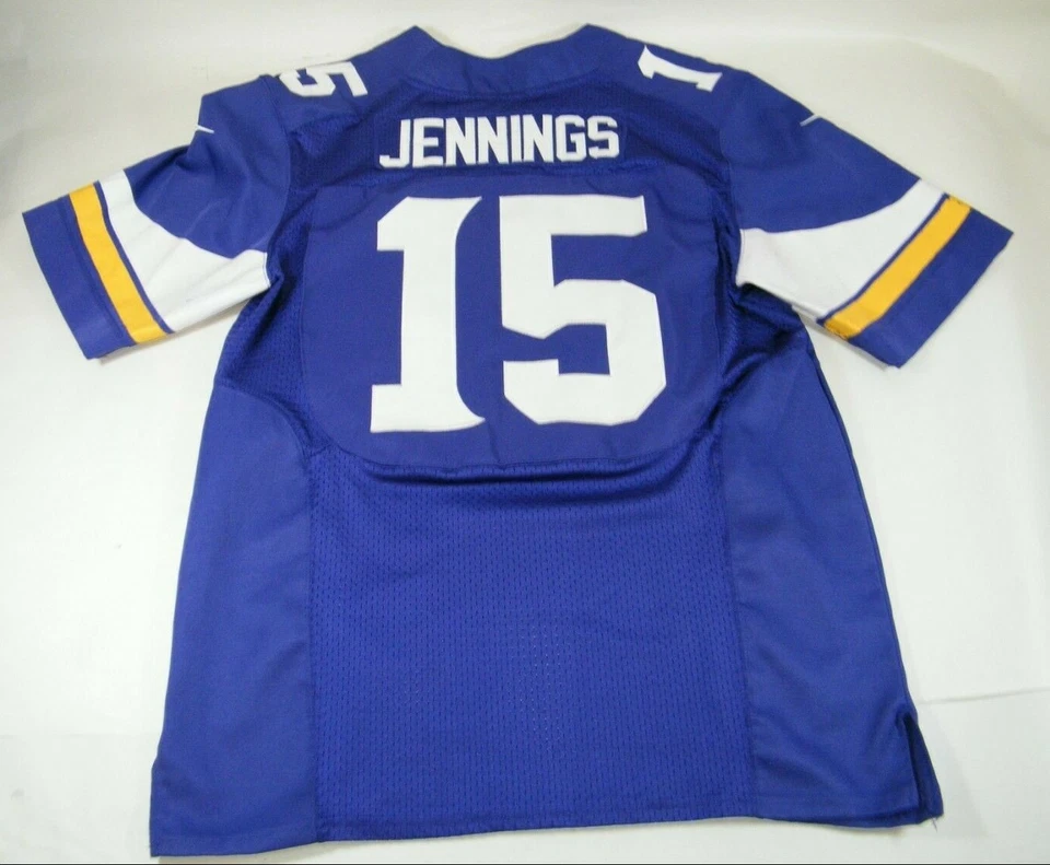 Camiseta # 15 GREG JENNINGS VIKINGS NIKE ON FIELD TAMANHO 44 NFL - Imagem 2 de 4