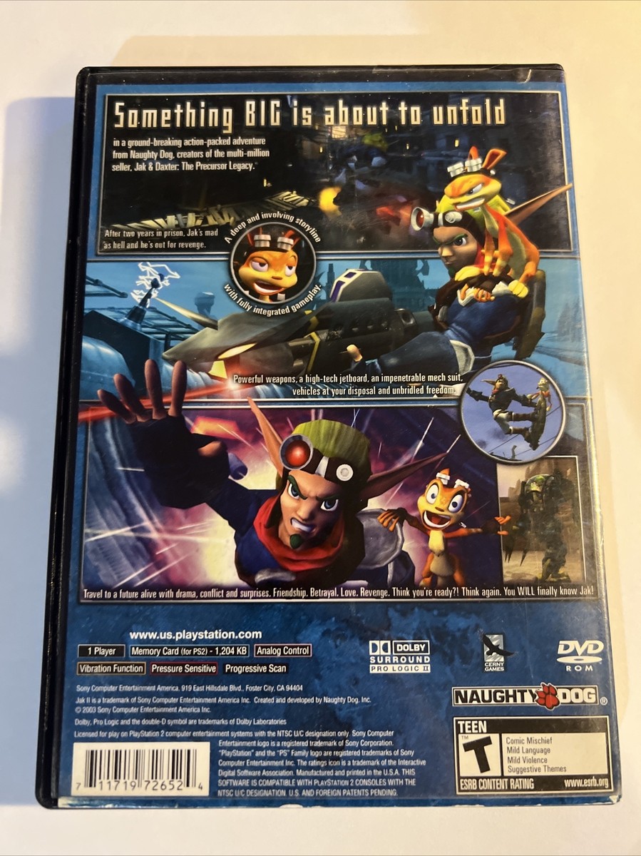 JAK II 2 (PlayStation 2 / PS2) USED with Case 711719726524| eBay