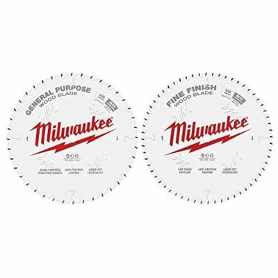 MILWAUKEE'S Circular Saw Blade,Blade Dia. 10 in,PK2, 48-40-1036