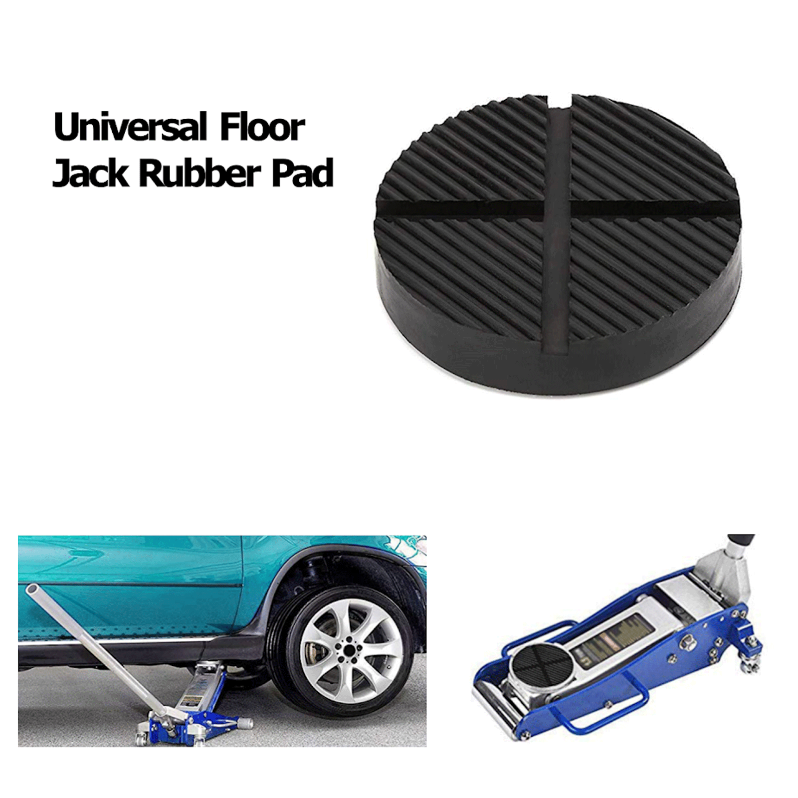 Floor Jack Pads Rubber Adapter Slotted Pad Car Truck Cross Frame Rail