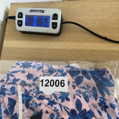 Pigiama servizio camera donna piccolo blu floreale top manica corta colletto bottoni nuovo con etichetta - Foto 9 di 9
