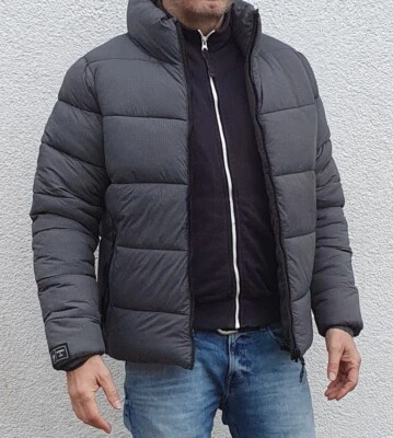 Superdry Herren Sports Puffer Jacke Winter Steppjacke Men Jacket Grau NEU - Bild 1 von 4