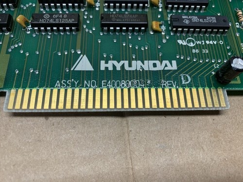 Scheda grafica Hyundai Mono E40080004 Controller ISA PC vintage 16 bit - Foto 3 di 3