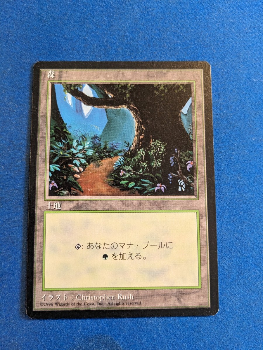 Forest A 1x MtG Foreign Black Border FBB JAPANESE **See Pictures