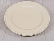 2 CRATE & BARREL MARGO DESIGNED BY B. EIGEN CREAMY IVORY Dinner Plates 11 1/4"