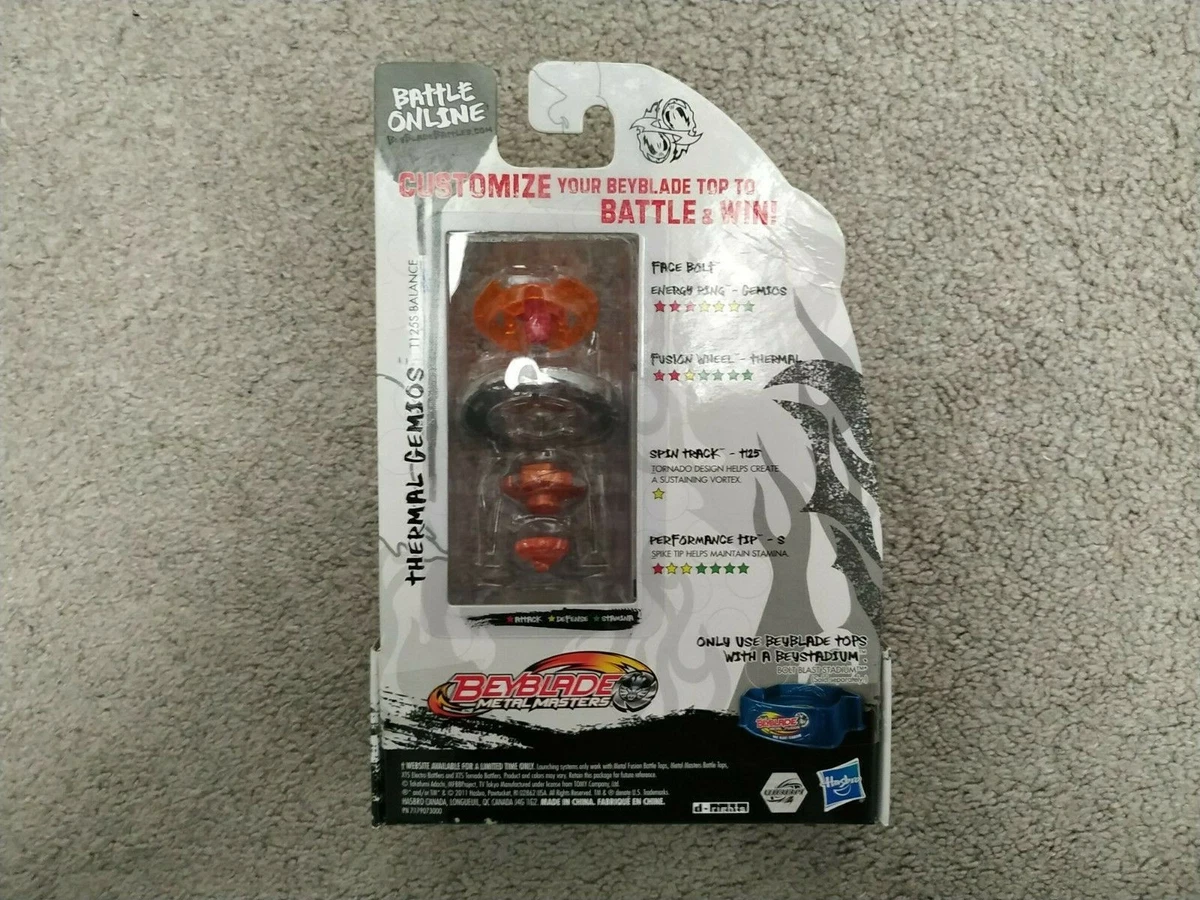 Toupie Beyblade Hasbro Metal Masters - Thermal Gemios B-119 - Neuf Scellé