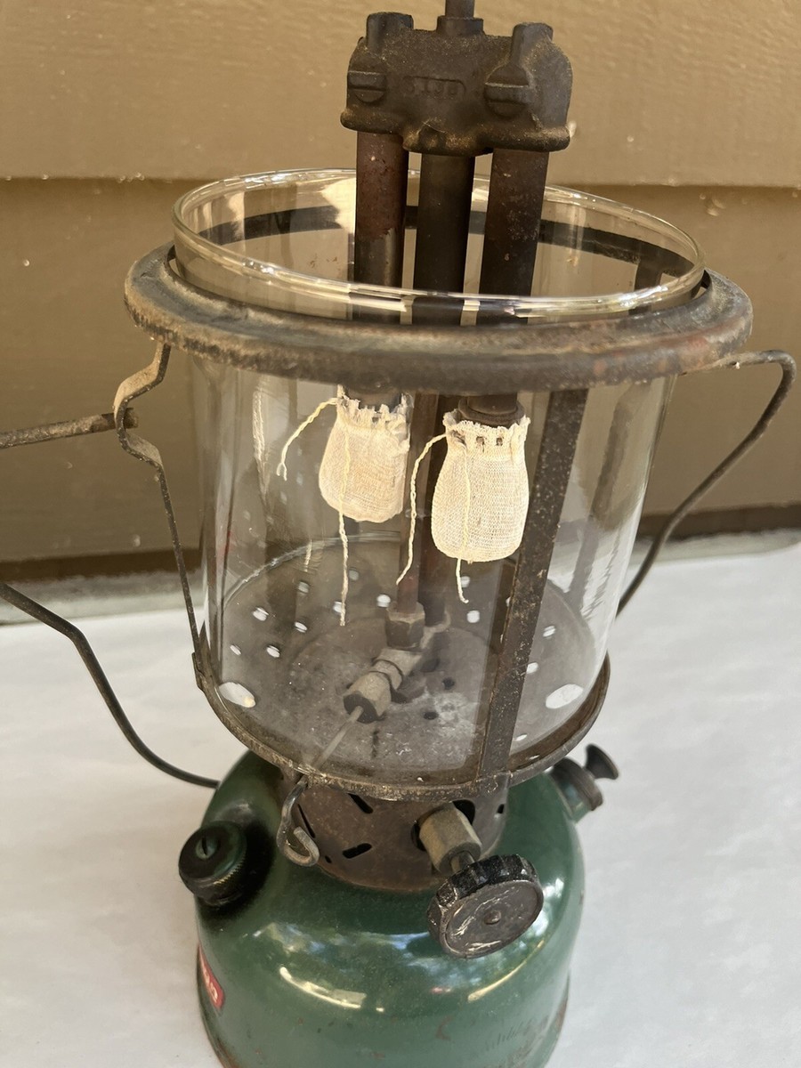 Vintage 1954 Coleman 228E Double Mantle Big Hat Lantern 1 54 Vintage 1954 Coleman 228E Double Mantle Big Hat Lantern 1 54