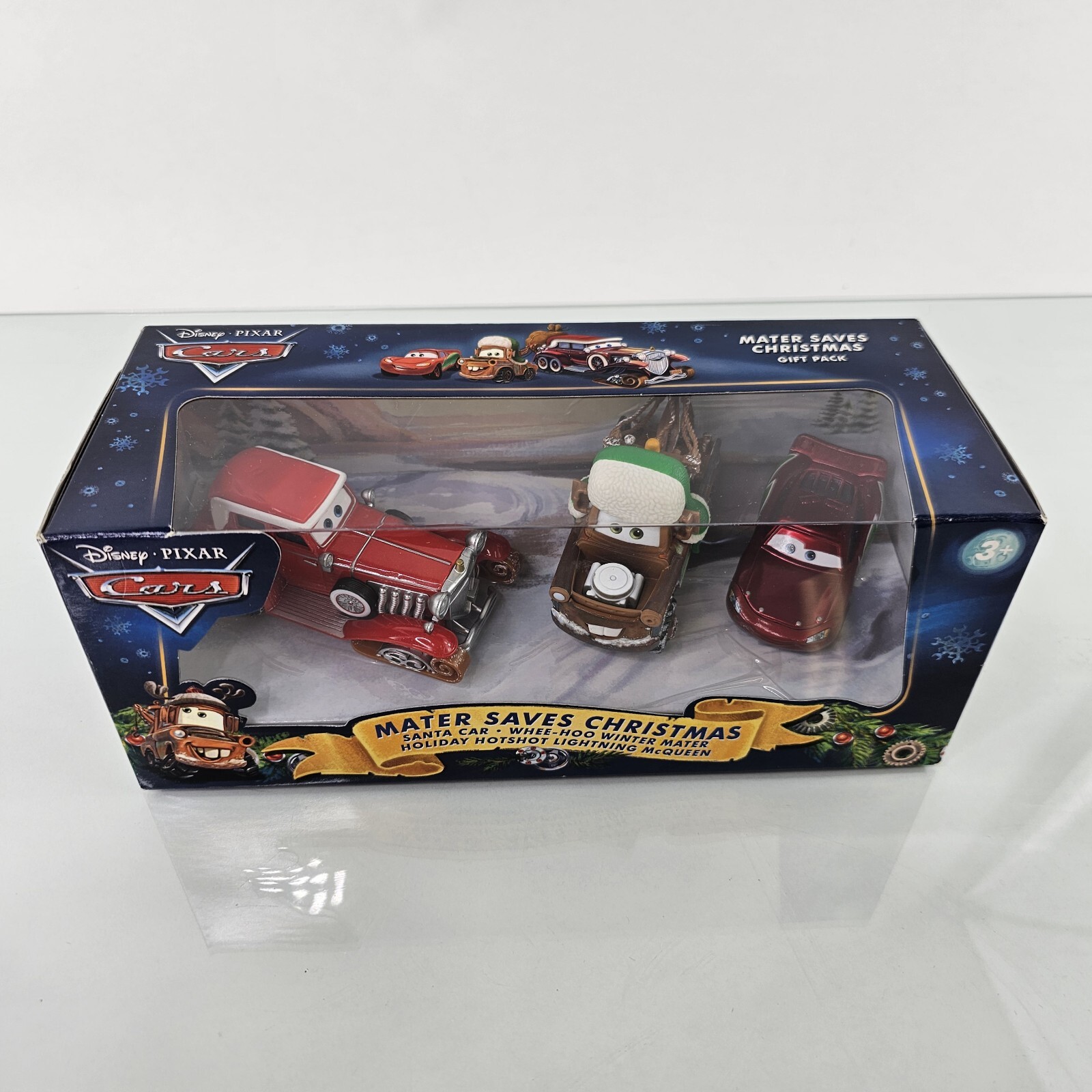 Disney Pixar Cars MATER SAVES CHRISTMAS 3-Pack Set Diecast Holiday 