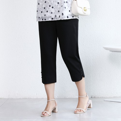 Capri Pants Women Size 6-16 Casual Stretch Trousers Pockets Crop Lightweight New - Picture 24 of 36
