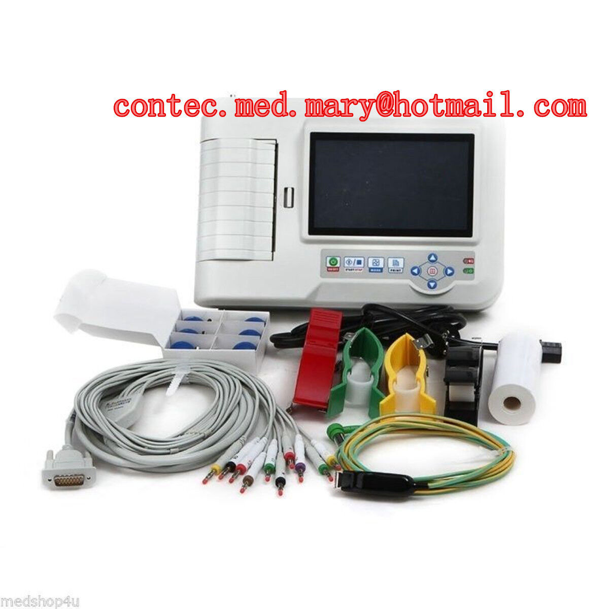 12 Lead ECG/EKG Machine w Interpretation Electrocardiograph Auto-analysed  Result 700721208685