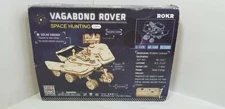 ROKR 3D Wooden Puzzle Solar Power Toy Vagabond Rover Space Hunter LS503 Open Box