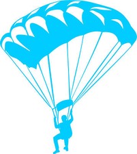 Autoaufkleber Falllschirm 027 Aufkleber Paragliding  Sticker Sky Dive fliegen