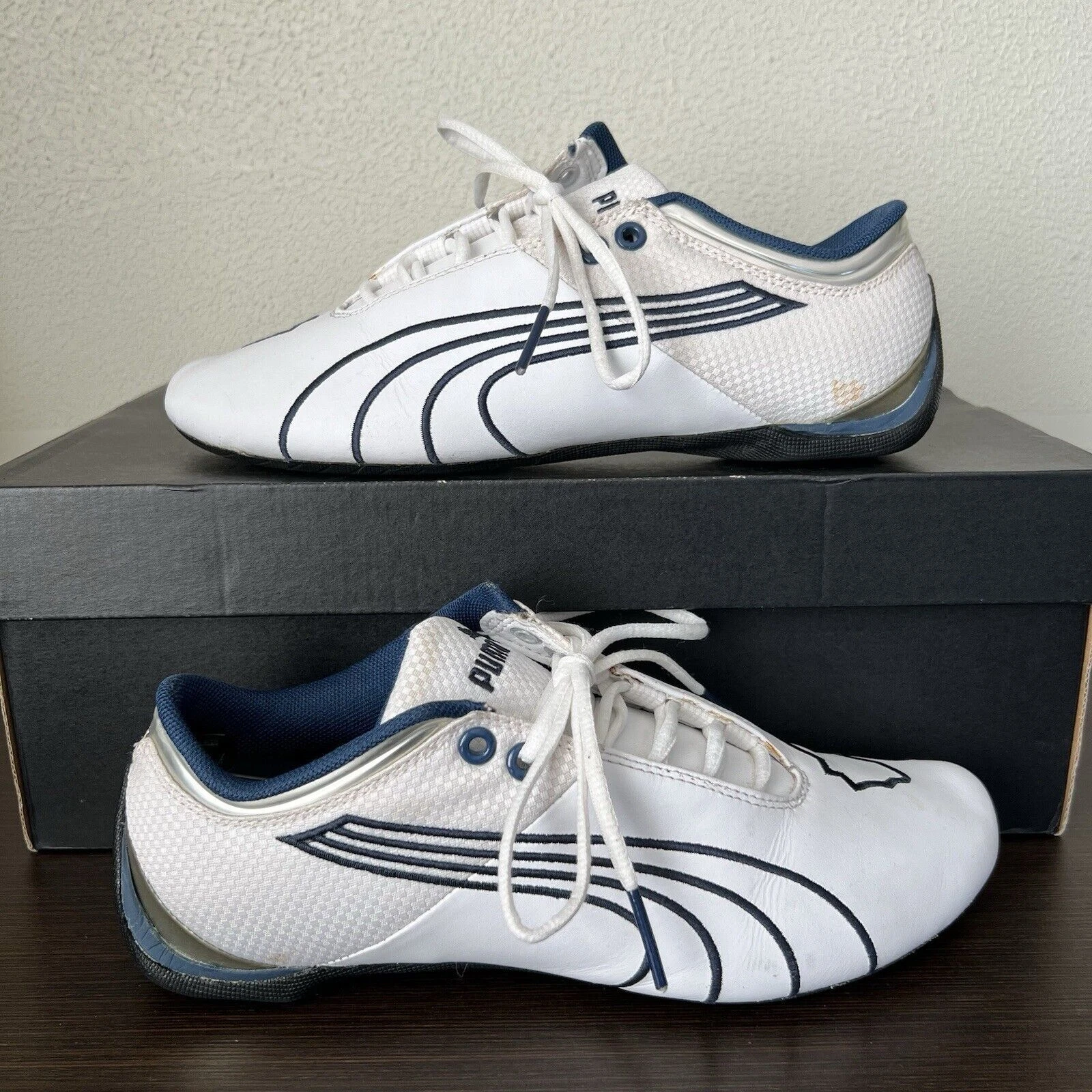 Puma Future Cat Low White Blue 304038 11 taglia US 6 UK 5 EU 38