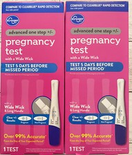 2 X Kroger Advanced One Step Early Result Pregnancy Test