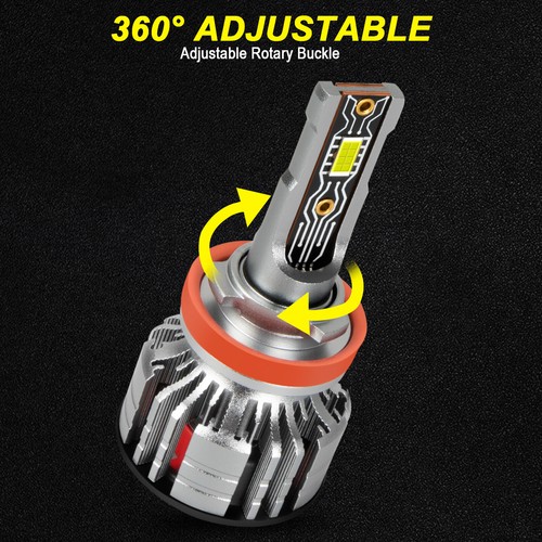 For Nissan Altima Sedan 2007-2019 Car LED Headlights 6 Bulbs H11 + Fog Light A8D - Picture 7 of 20