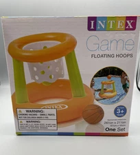 Intex Swimming Pool Basketball Hoop Inflatable Floating Toy Game Kids Family NWT