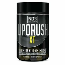 NDS Nutrition LipoRush XT Thermogenic Fat Burner 60 Caps Free Ship!