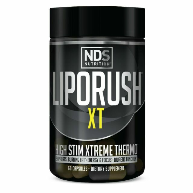 NDS Nutrition LipoRush XT Thermogenic Fat Burner 60 Caps Free Ship
