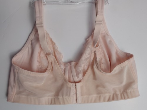 BREEZIES 42D BLUSH FULL COVERAGE WIRELESS EMBROIDERED BRA - Picture 6 of 14