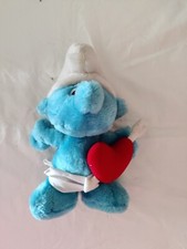 Smurf Cupid Smurfs Plush Doll Heart and Angel Wings Valentines
