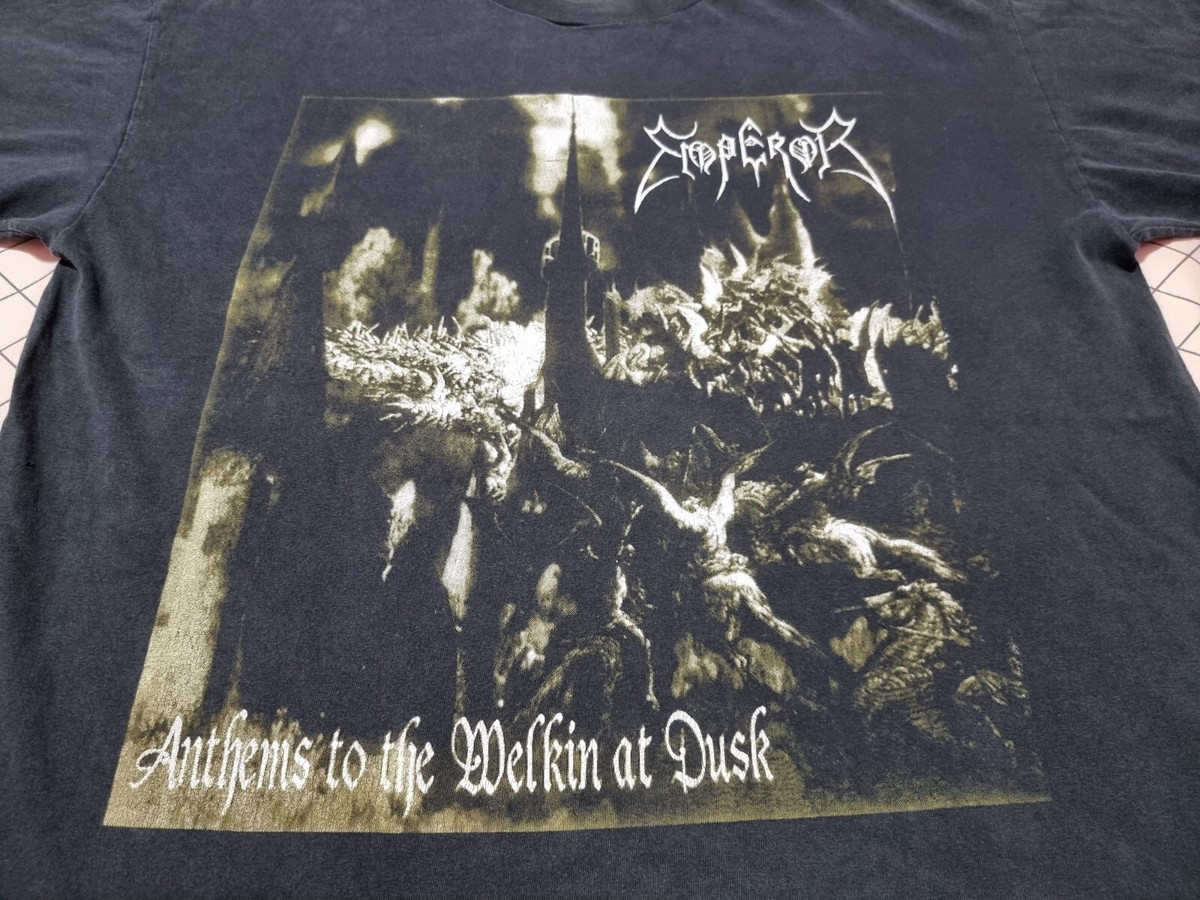 ع*ر様 激レア 90s EMPEROR L/S T-shirt L t Vintage 90s Emperor Reverence Black Metal Concert Band Shirt