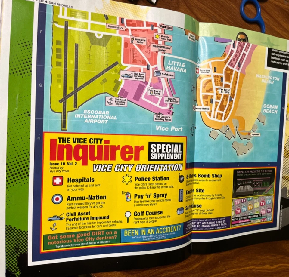 2025 Unofficial Guide to Grand Theft Auto GTA VI Vice & Liberty City Maps ` NEW - Image 4 of 4