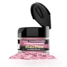 Pink Champagne Brew Dust 4g Metallic Shimmer for Garnishes & Drinks 100% Edible