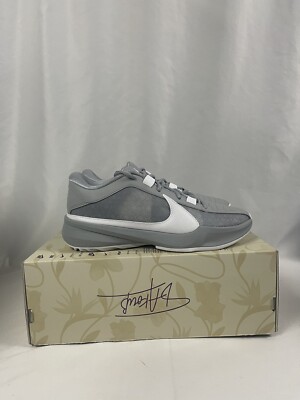 Nike Zoom Freak 5 TB Wolf Grey White DZ2946-002 Mens Size 9.5 NEW