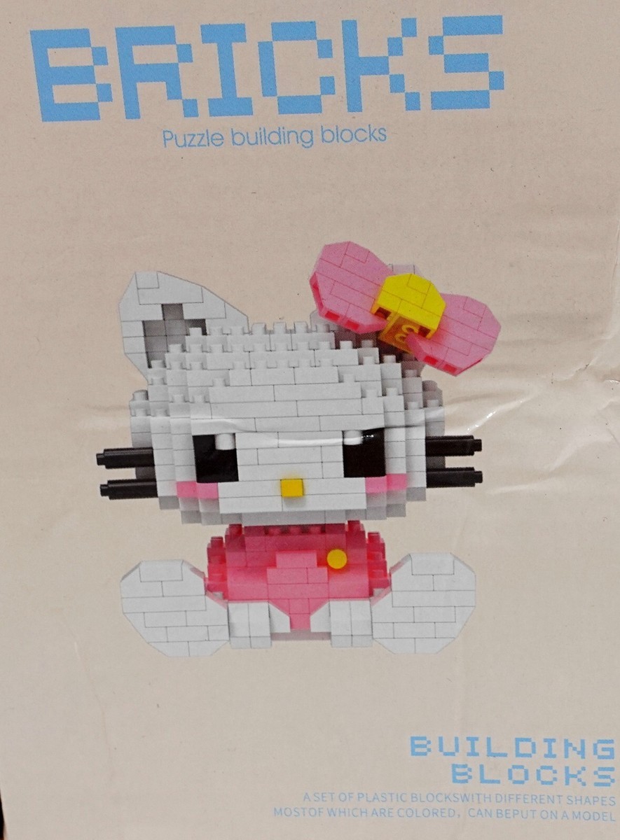 Sanrio Hello Kitty Building Blocks Toys Kawaii Mini Bricks