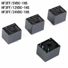 Image of Hongfa Relays HF3FF-JQC-3FF- 005 012 024-1HS 5V 12V 24VDC Power Relays 10A 4-Pin