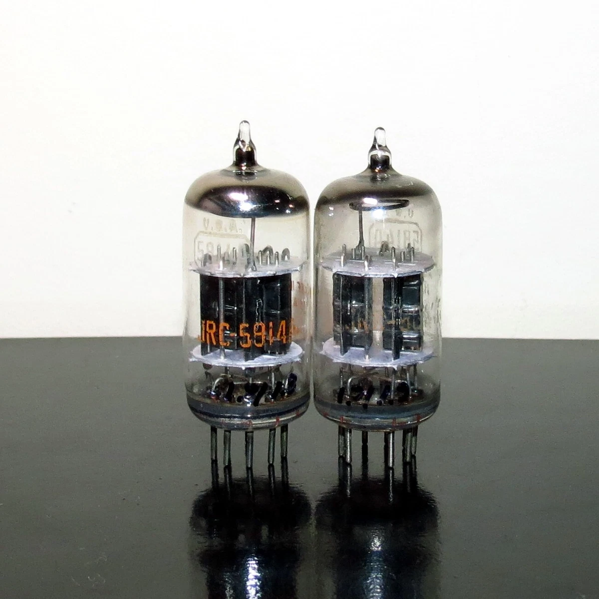 RCA Black Mica near (=ECC82) Store 真空管 RCA JRC-5814A Black