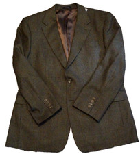 Chaps Ralph Lauren BLAZER SPORT JACKET MENS Size 42 LONG Brown 42R Woolmark Wool